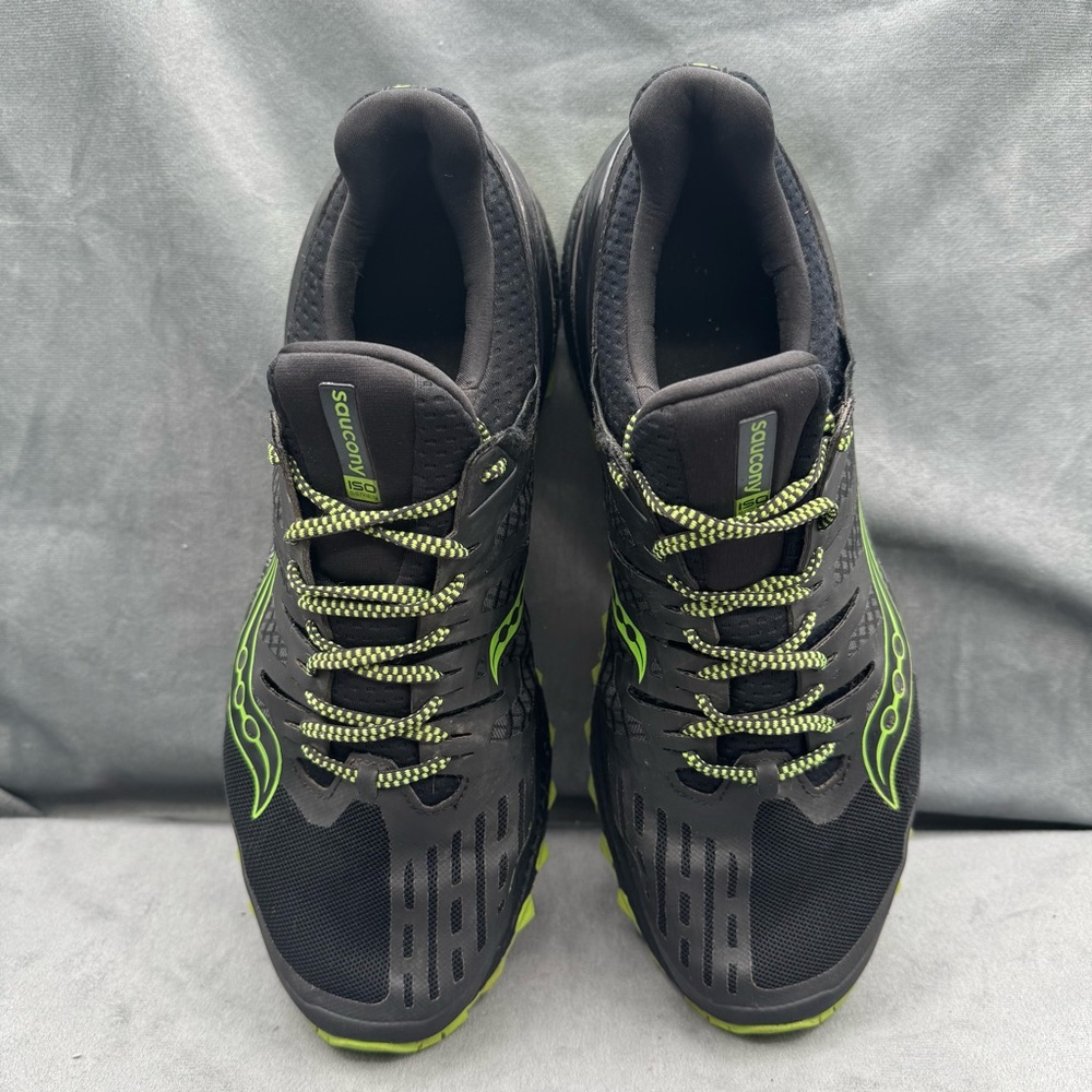 Saucony Xodus ISO 3 Trail Running Shoes Black/Slime Men’s Size 10.5 - Picture 11 of 14